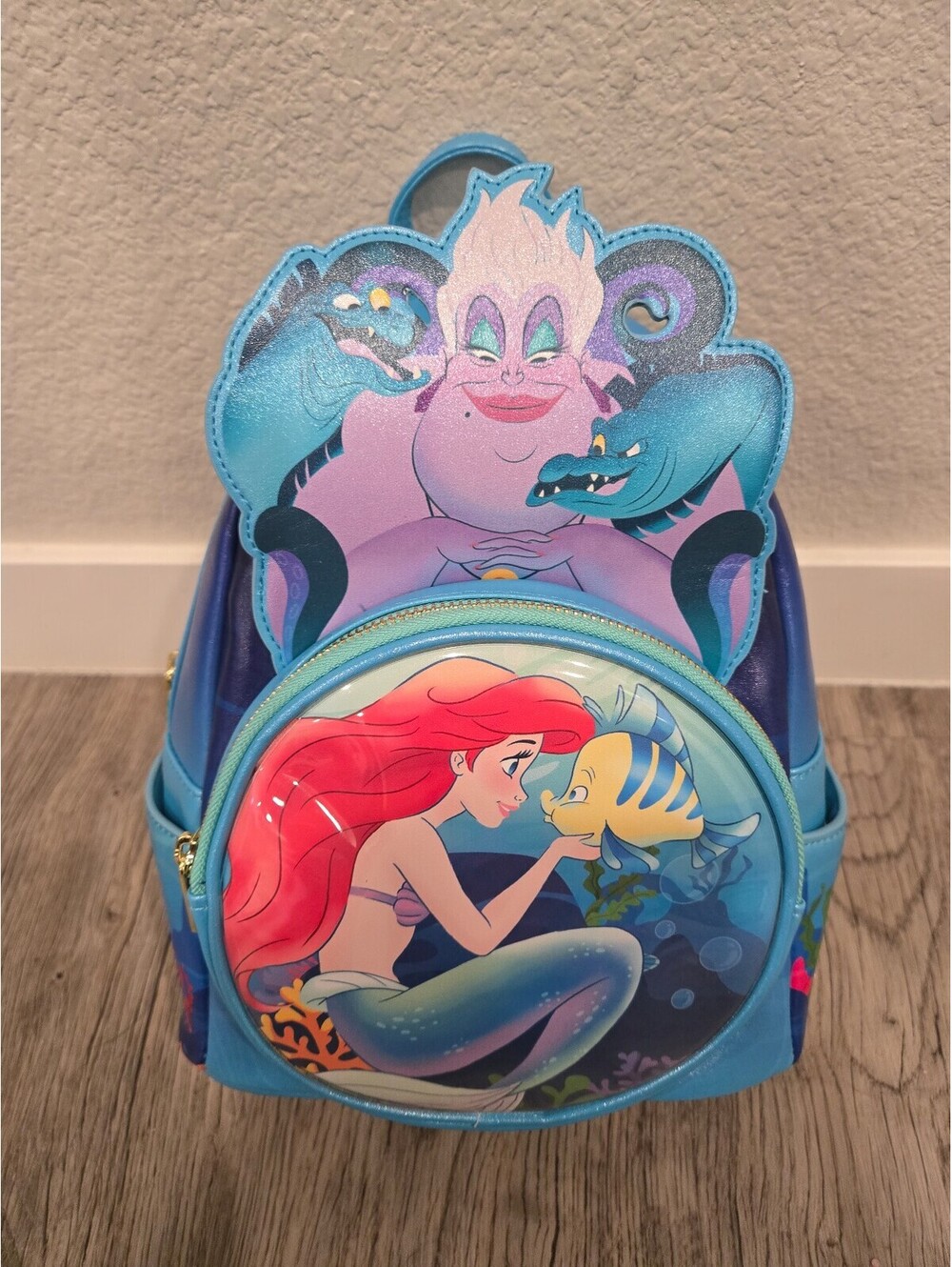 The Little Mermaid Ursula Ariel Flounder Mini Backpack